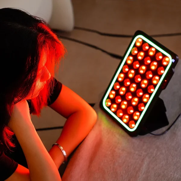 LED beauty panel light in use