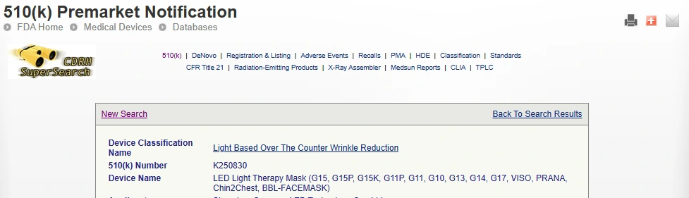 FDA 510k Report