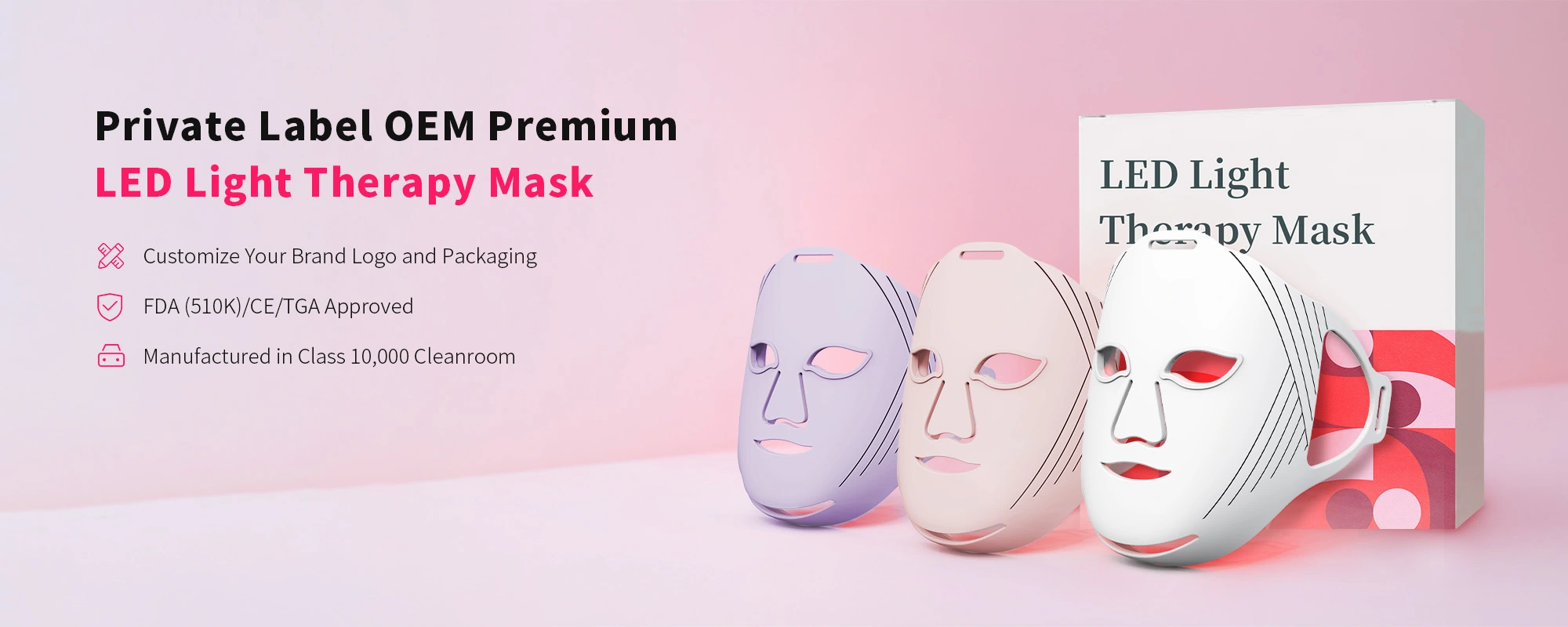Private Label OEM LED Light Therapy Mask