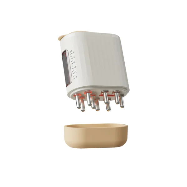 2-in-1 Pocket Red LightElectric Massage Oil Comb - Image 3