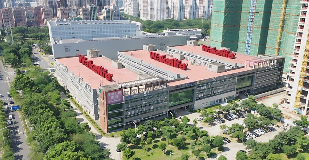 Usine de fabrication WAKELIFE dans le parc technologique de Shenzhen Bangkai, Chine