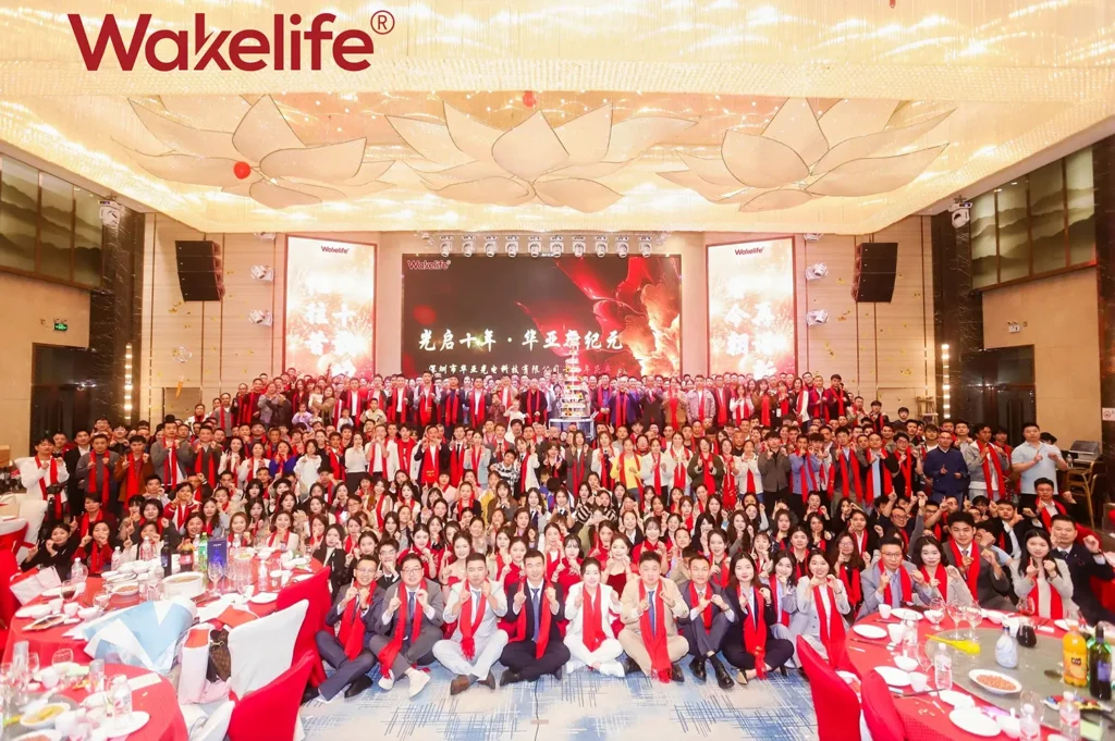 Wakelife team group photo celebrating the company’s 10th anniversary