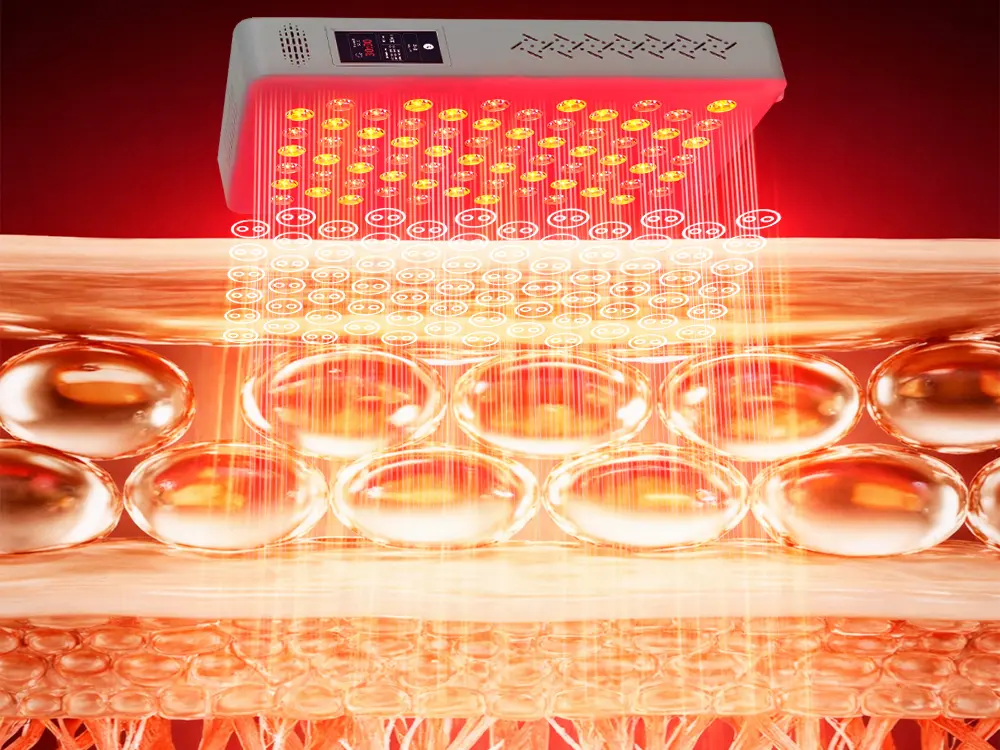 dual chip LED red light therapy panel delivering higher irradiance and efficiency