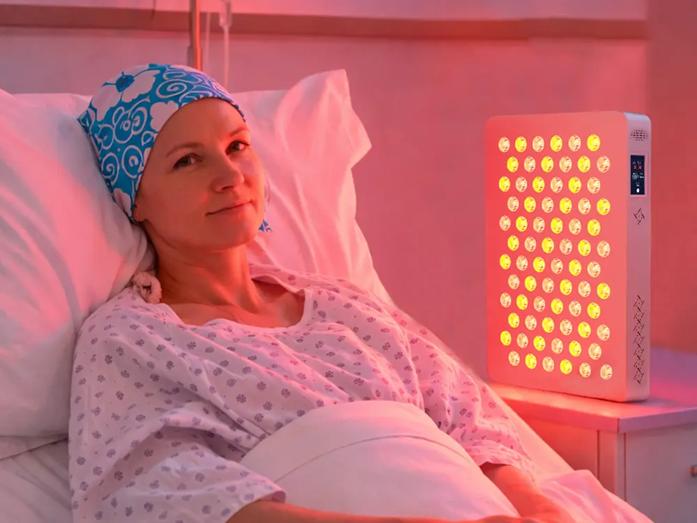 ESPLUS360 red light therapy panel used in clinical and hospital environment