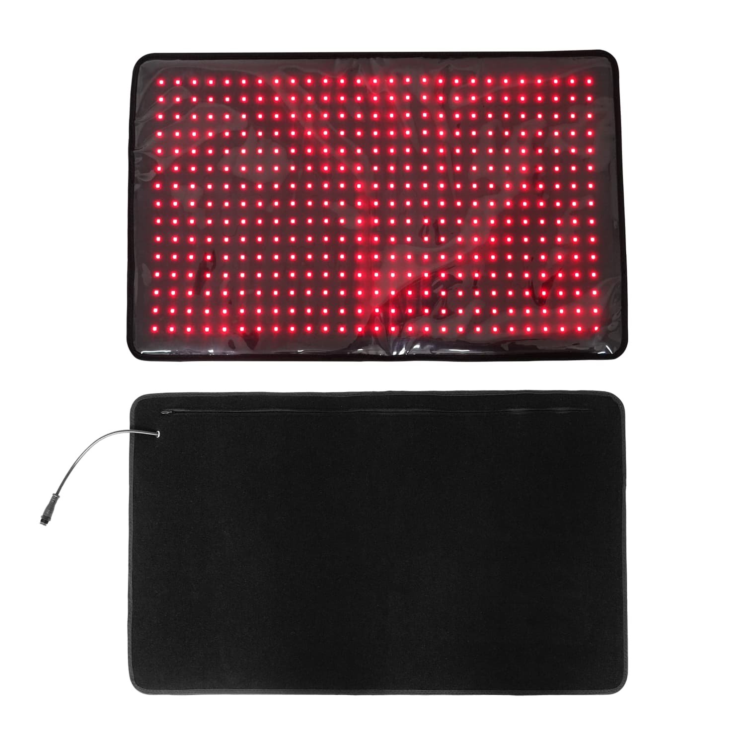 Front and back view of BE400 pet red light therapy pad