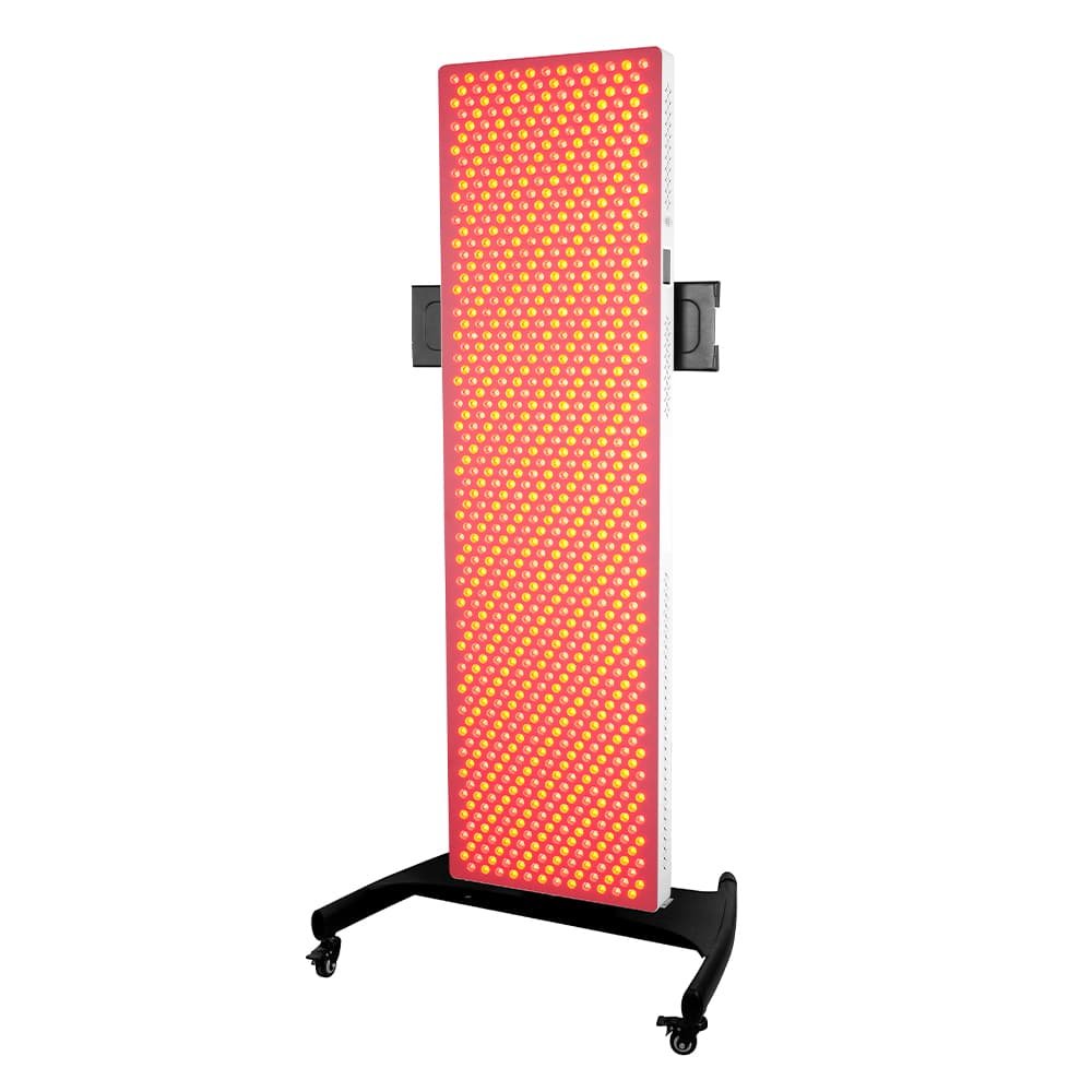 ESPLUS4500 LED panel rotated horizontally for bed-based treatment sessions