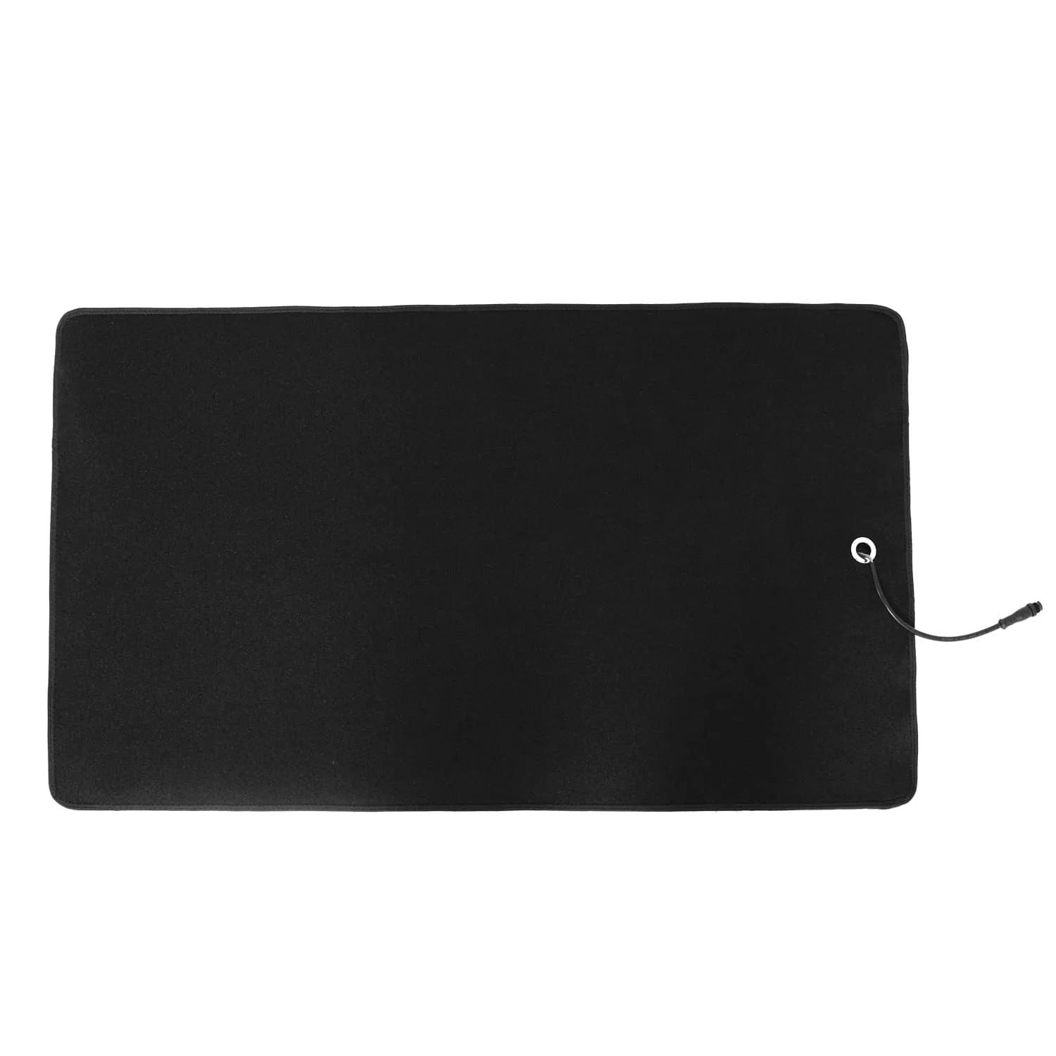 BE700 pet red light therapy pad back side with soft fabric backing and power connector