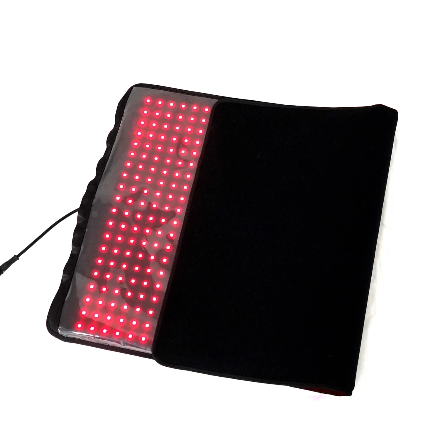 Flexible BE700 pet red light therapy pad demonstrating bendable and foldable structure