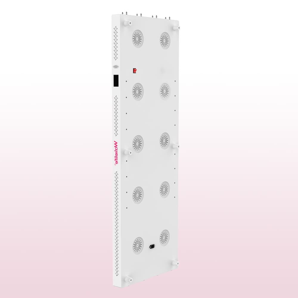 ESPLUS4500 red light therapy panel rear view with cooling system and mounting structure