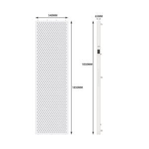 ESPLUS5400 red light therapy panel dimensions 1850mm by 540mm by 65mm