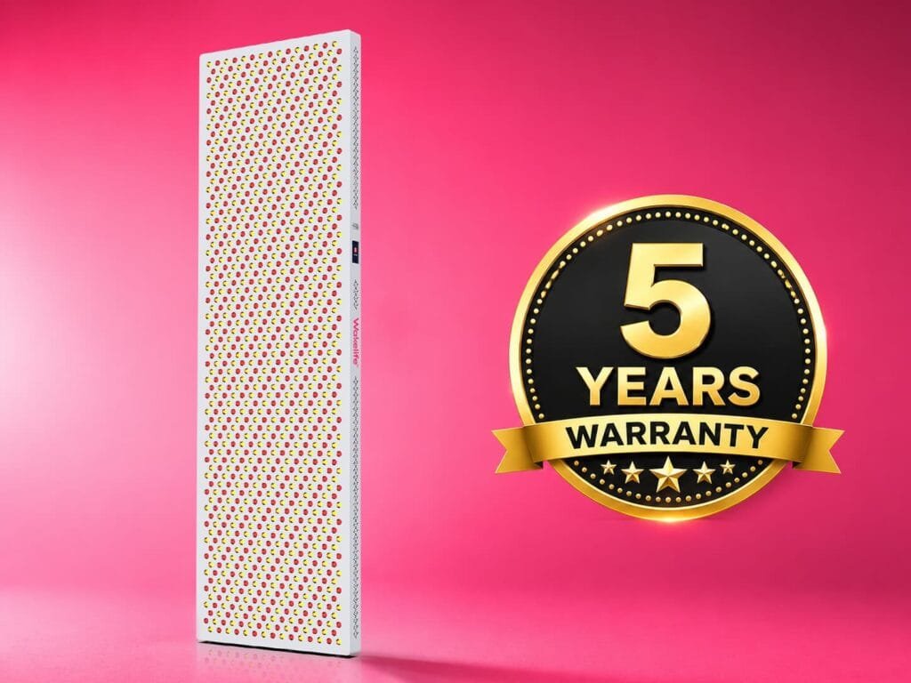 Pannello per terapia con luce rossa Wakelife ESPLUS5400 con badge di garanzia di 5 anni