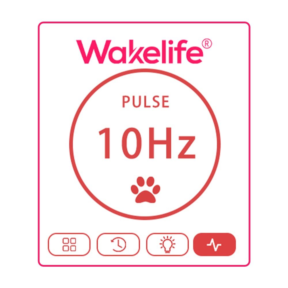 10Hz pulse mode interface on Wakelife pet red light therapy controller