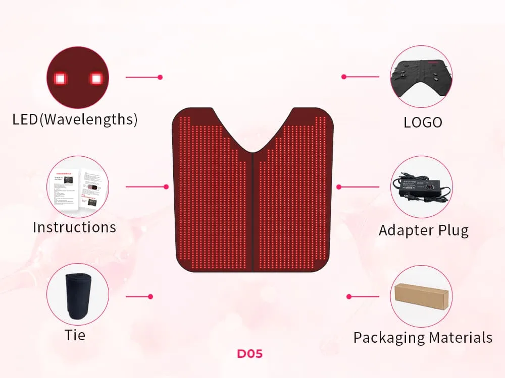 D05 equine red light therapy pad OEM customization - angle view