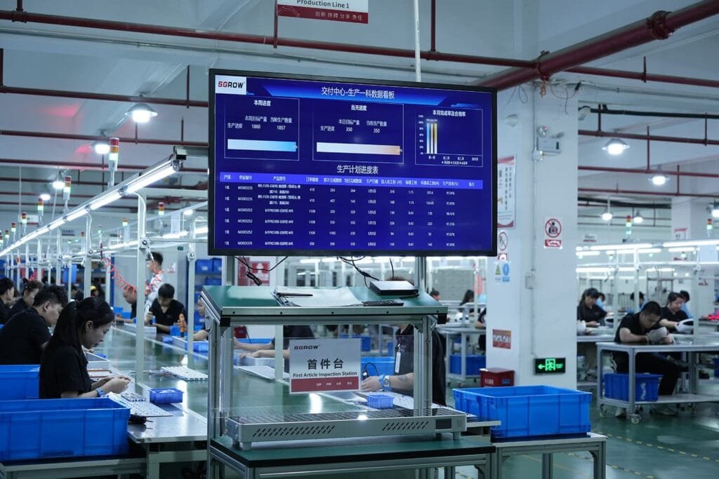 First article inspection station for LED light therapy panel manufacturing