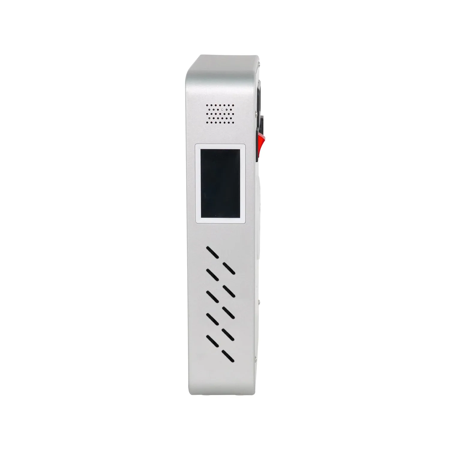 Wakelife BK300 UVB tanning panel side view showing touch screen, ventilation slots, and compact housing