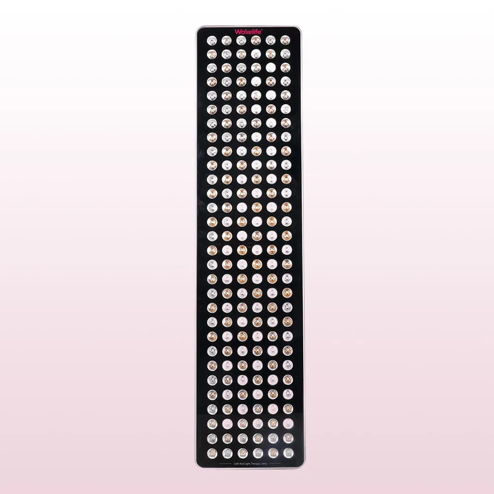 Wakelife BK900 UVB tanning panel front view showing full-length LED array for half-body coverage