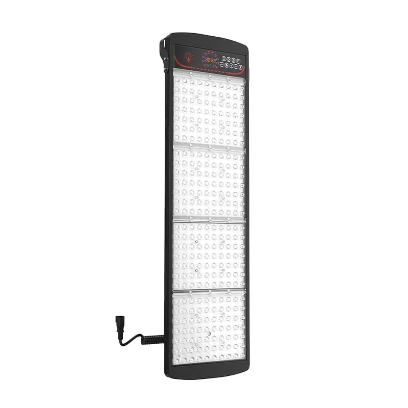 Wakelife SL280 sauna red light panel showing the LED lens array and control panel