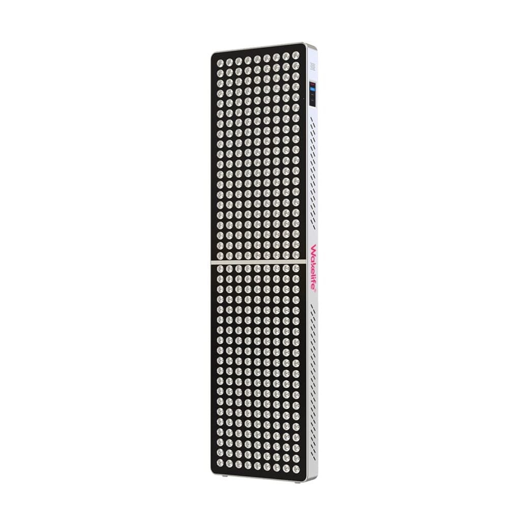 Panel de bronceado UVB de gran superficie Wakelife BK1800 mostrado desde el frente con pantalla táctil integrada