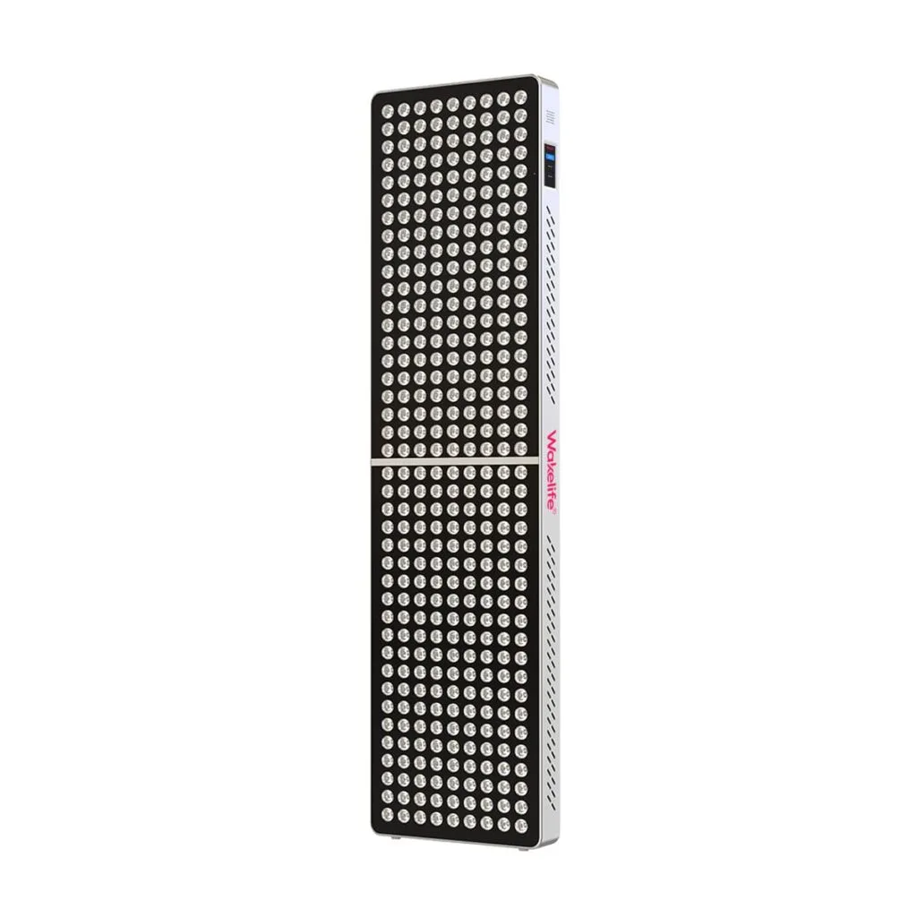 Wakelife BK1800 large-area UVB tanning panel shown from the front side with integrated touchscreen