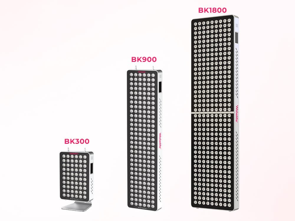 Wakelife BK300, Comparación de las series de paneles de bronceado UVB BK900 y BK1800