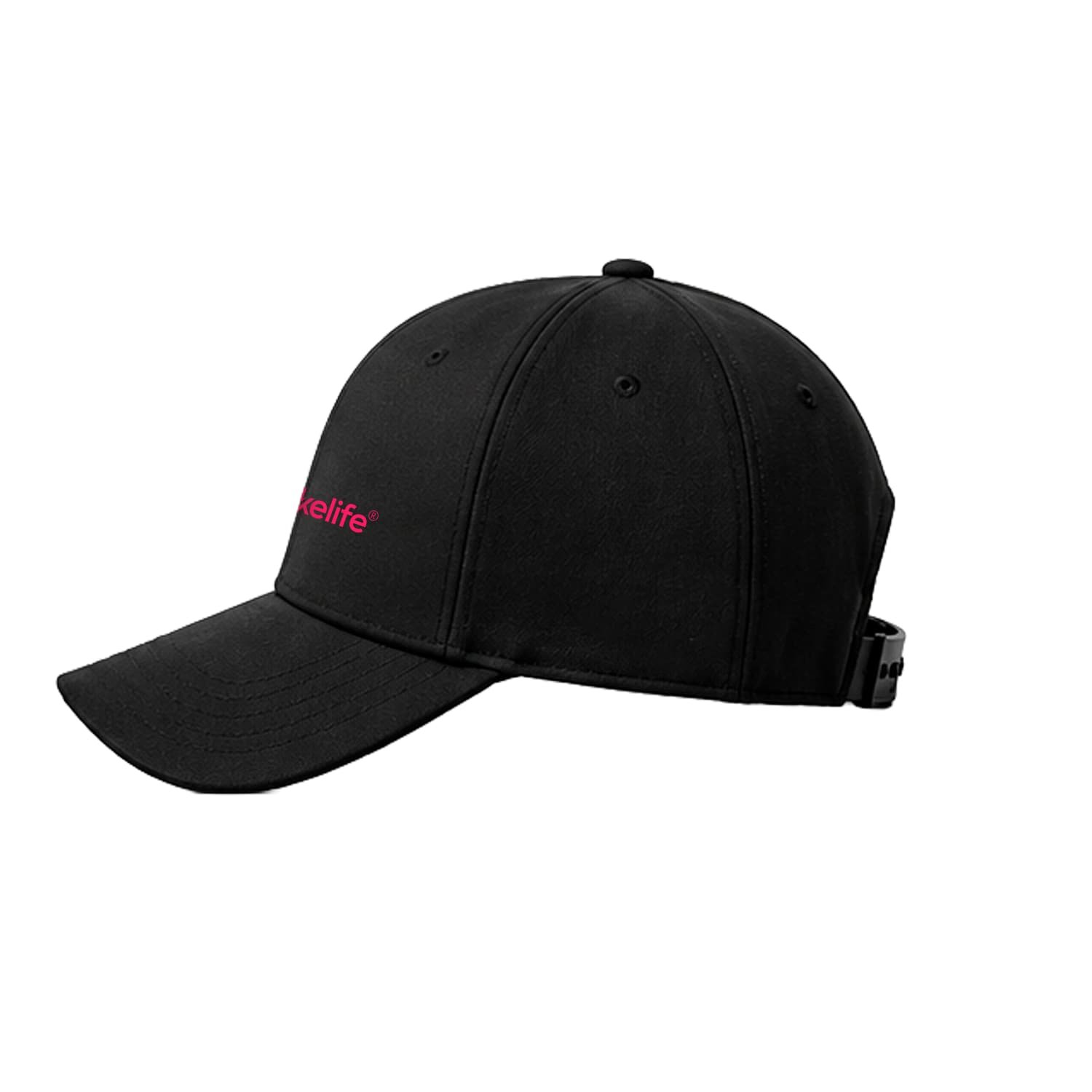 Side view of Wakelife C01 black LED hair and scalp care cap