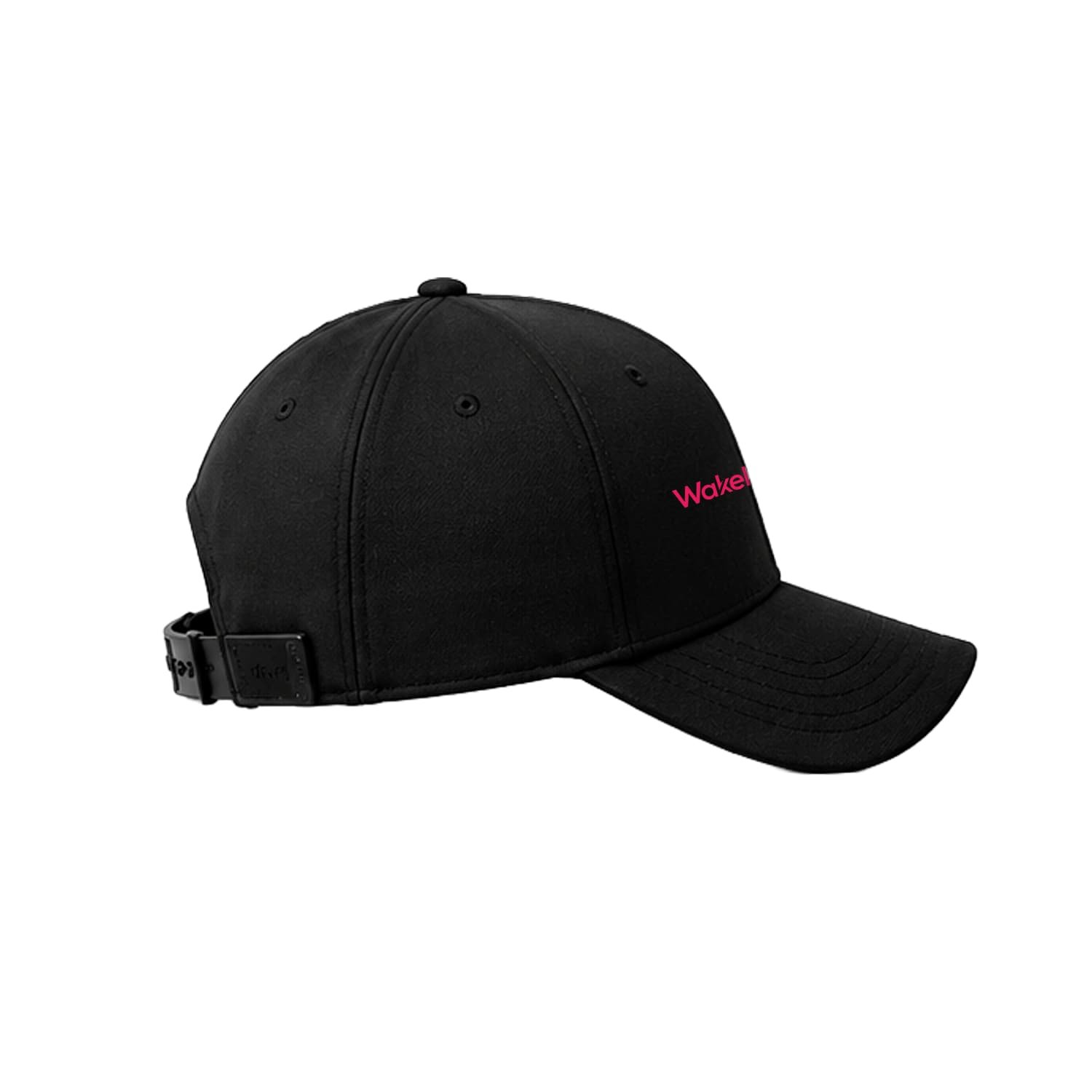 Rear side view of Wakelife C01 LED scalp care cap showing adjustable cap structure