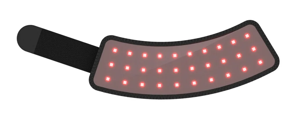 LED array inside the Wakelife D01 equine hoof light care wrap